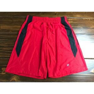 Energy Zone Shorts Men's Size L Red Black Activewear Basketball Jersey Pockets